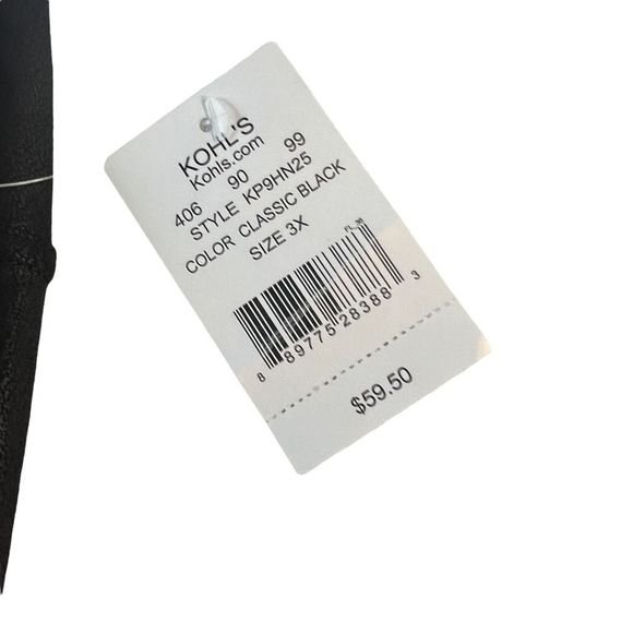 American Rag Faux Leather Pants Women’s Plus Size 3X Black Pleather Tight Pants - Picture 2 of 10